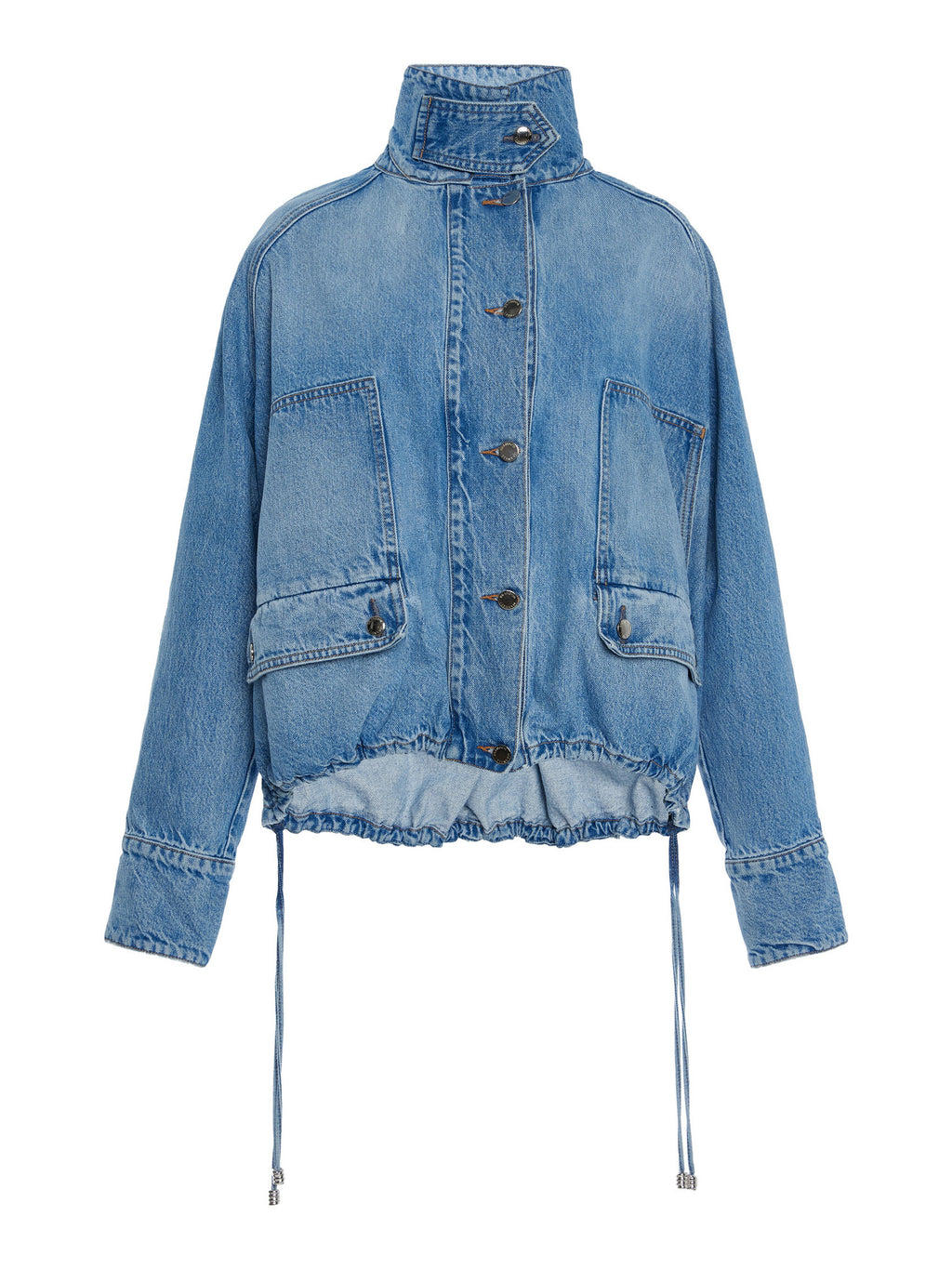 【INCHANT ME】Indigo Balloon Overfit Denim Jacket Brandon Maxwell | Harper Denim Balloon Jacket – Kirna Zabête