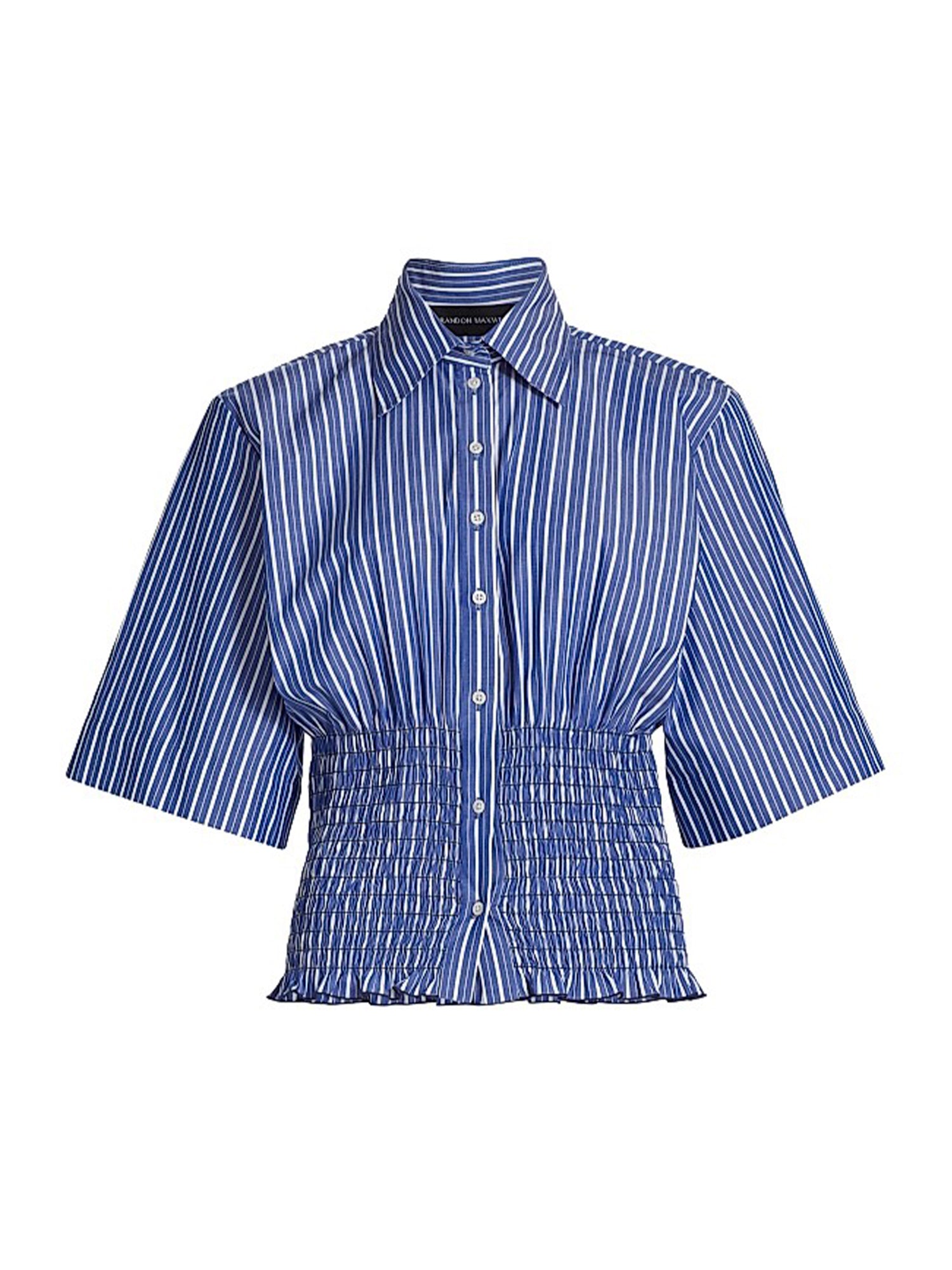 Harte Smocked Button Up Top