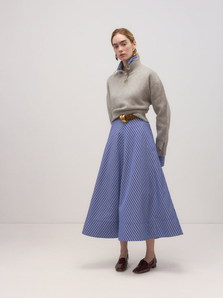 【PORTERNA】Atten String Mid Length Skirt Brandon Maxwell | Knox Midi Skirt – Kirna Zabête