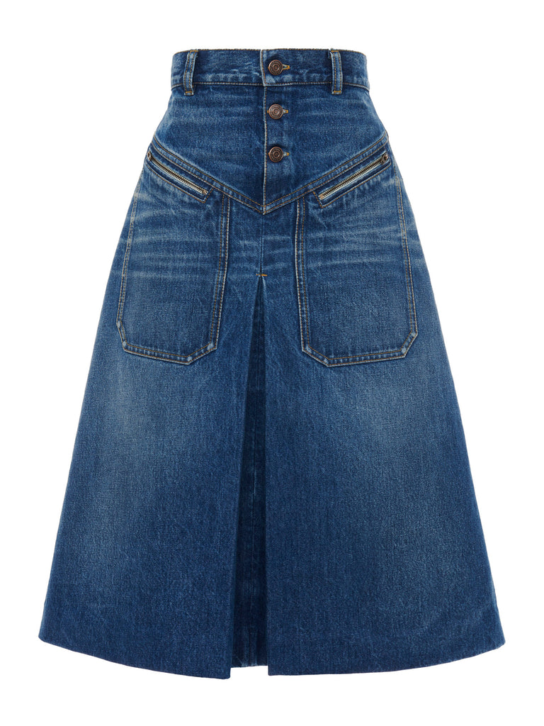Chloé | Knee-Length Denim Skirt – Kirna Zabête