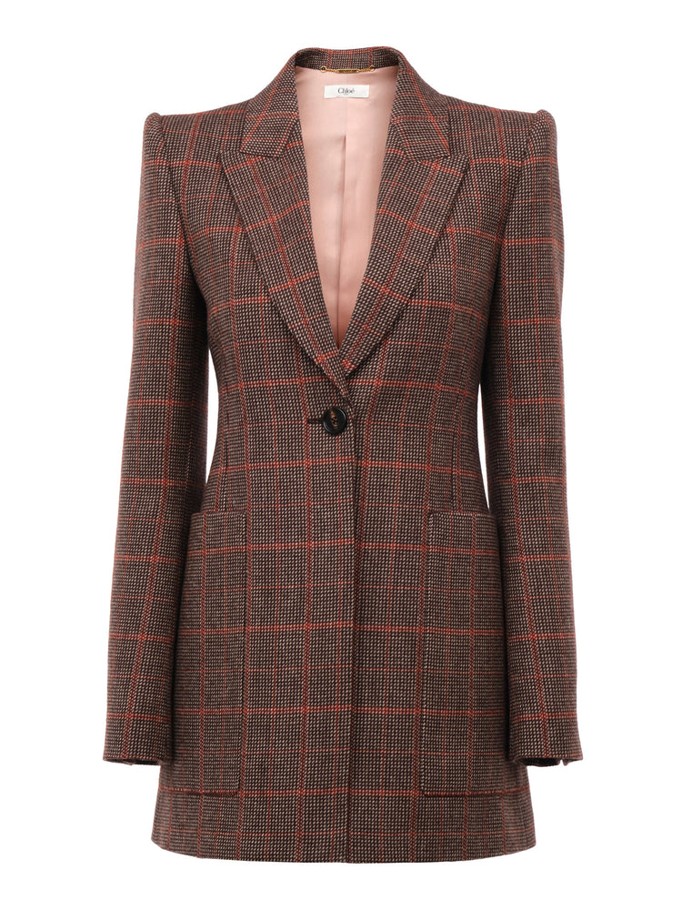 Chloé | Check Wool Tailored Jacket – Kirna Zabête Chloé | Check Wool Tailored Jacket – Kirna Zabête