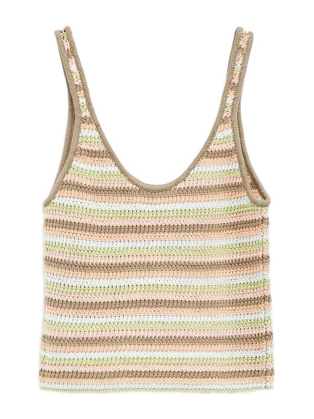 Crochet Cropped Logo Tank