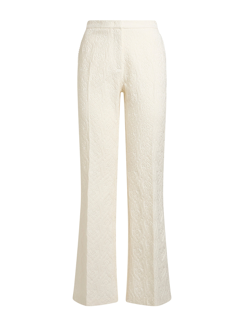 Paisley Jacquard Flared Trousers