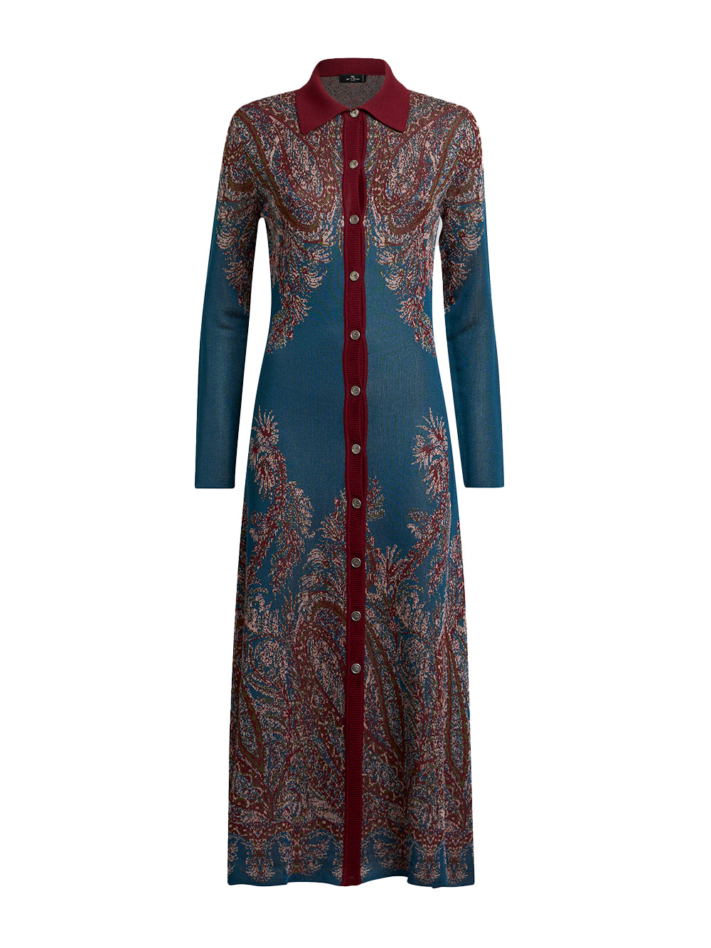 Paisley Jersey Shirtdress