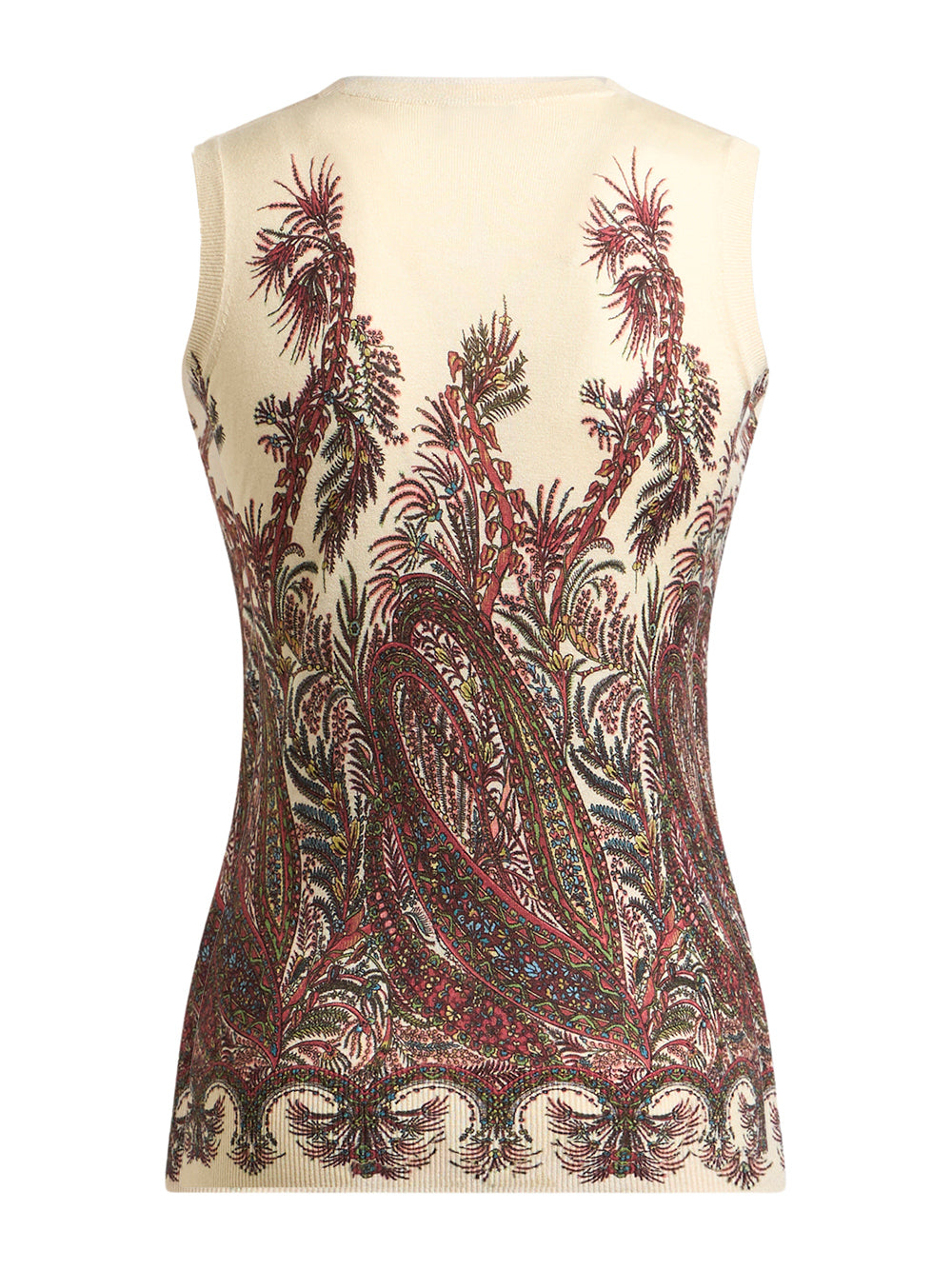 Cashmere-Silk Printed Top
