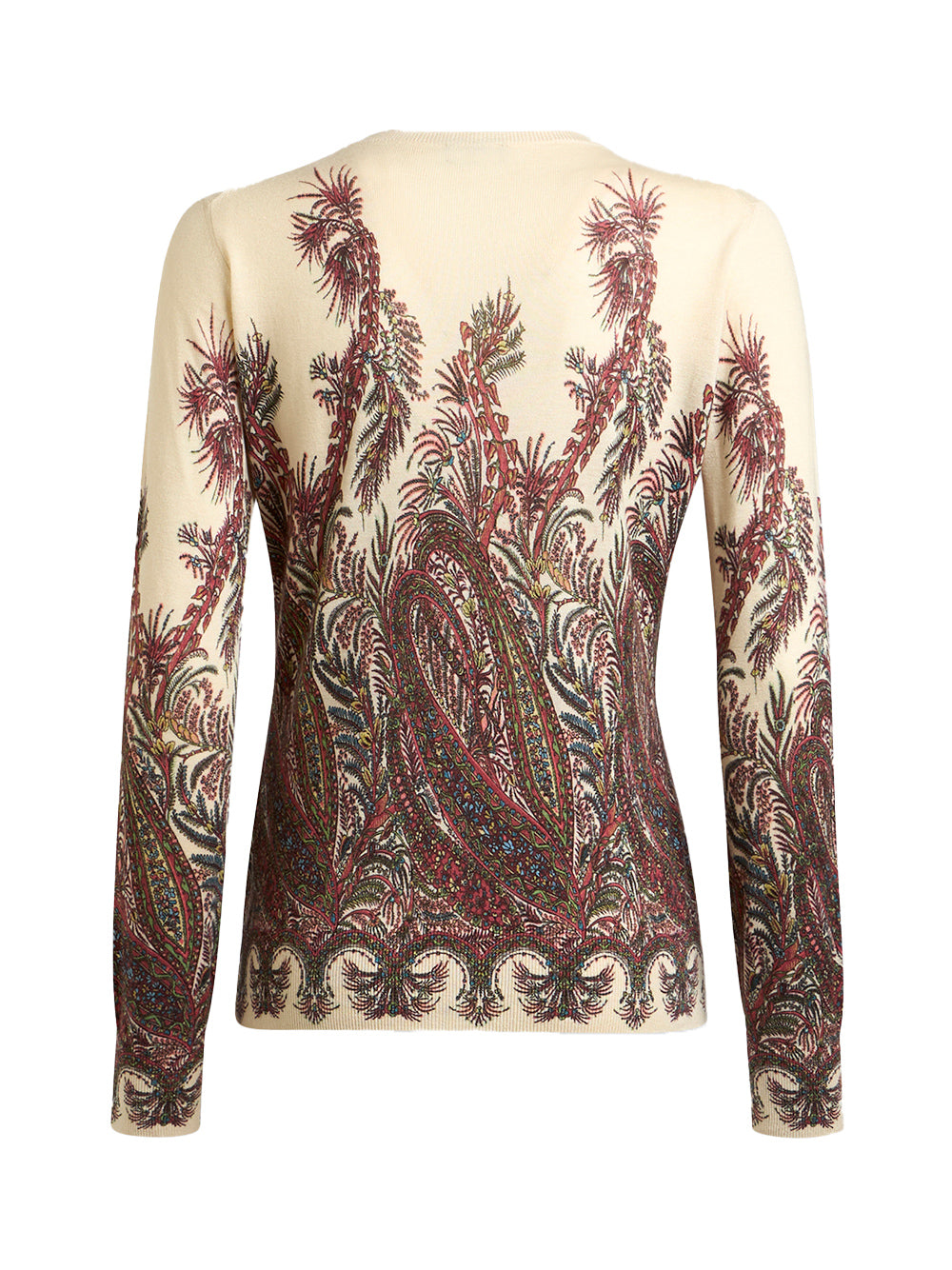 Cashmere-Silk Printed Cardigan