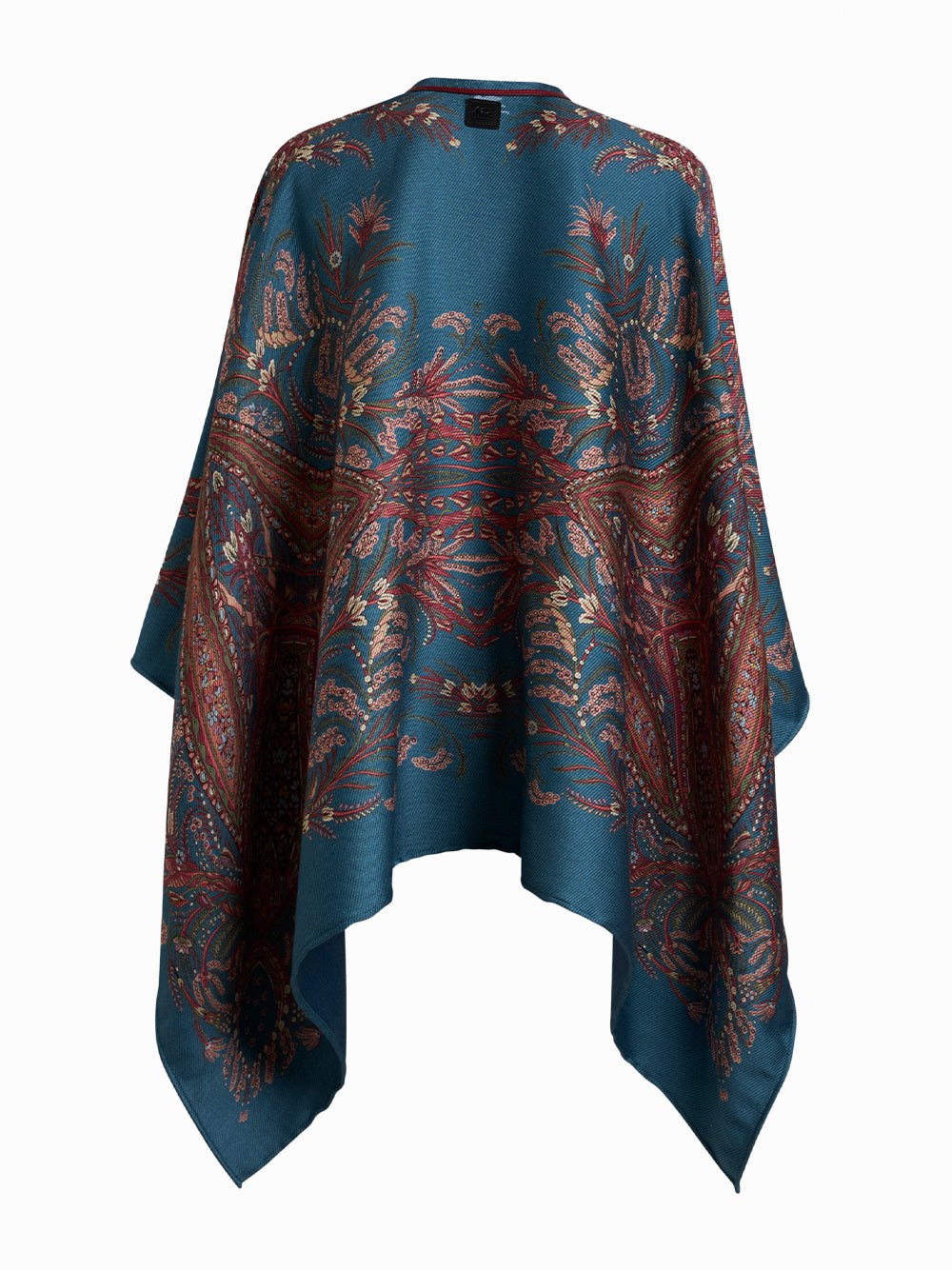 Paisley Printed Wool Cape