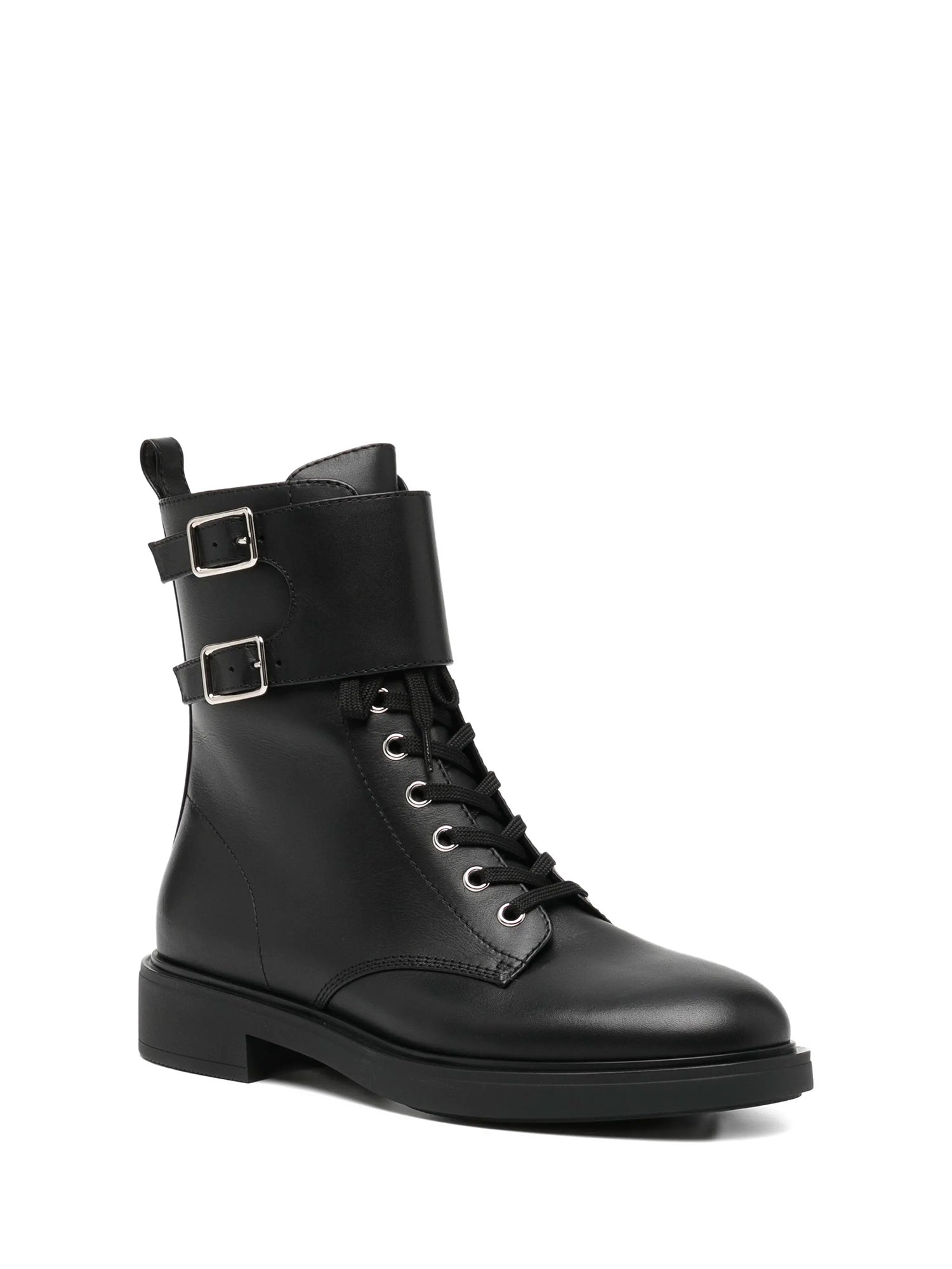 Ripley Buckled Leather Ankle Boots