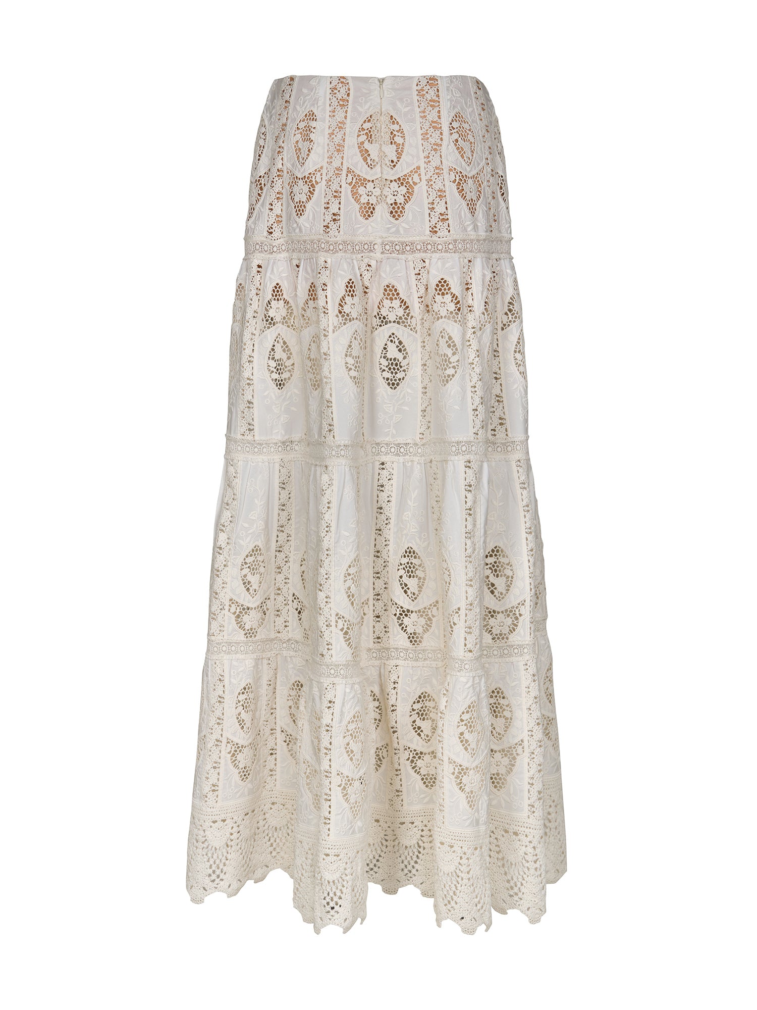 Johanna Ortiz | Highlighted Fields Embroidered Maxi Skirt – Kirna
