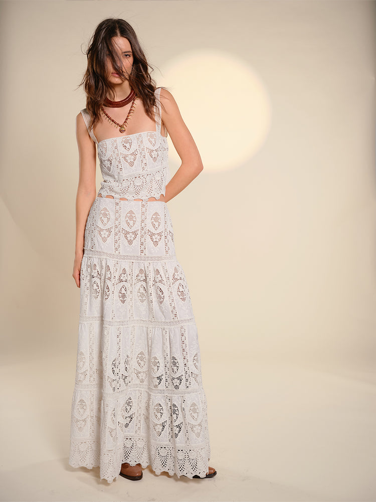 Johanna Ortiz | Casablanca Embroidered Top – Kirna Zabête