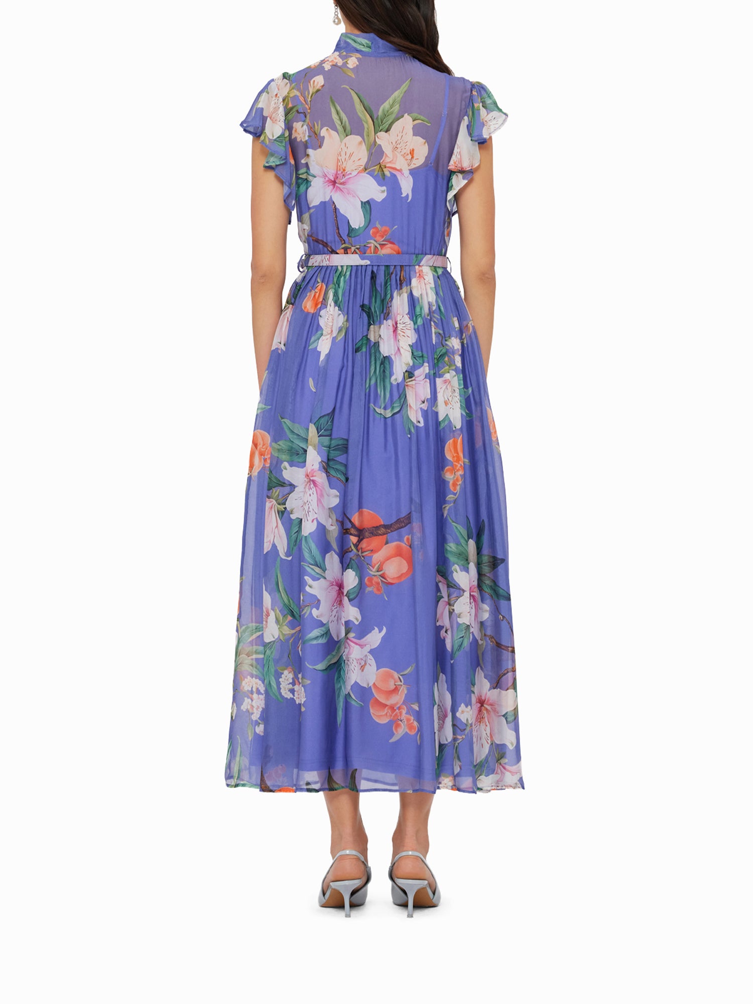 Grace Flutter Sleeve Midi Dress