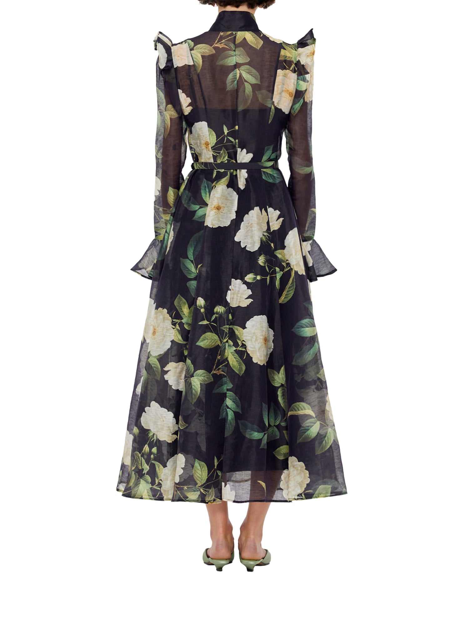 Katrina Butterfly Sleeve Midi Dress