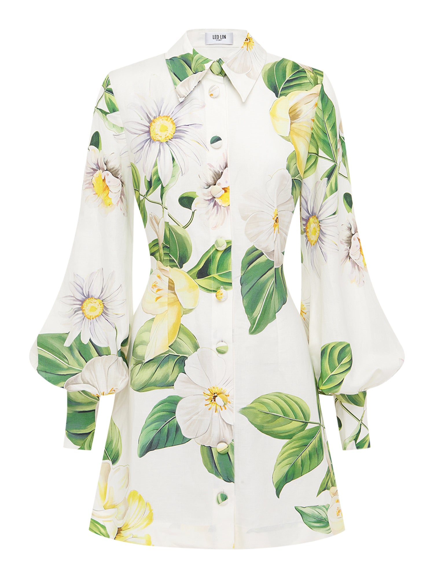 Luminous Linen Mini Dress