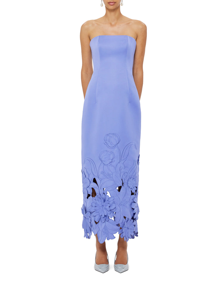lenora bustier maxi dress Leo Lin Size:3X (14 US) She is 178cm (510) CLEARANCE - Halter Button-up colour block clothes