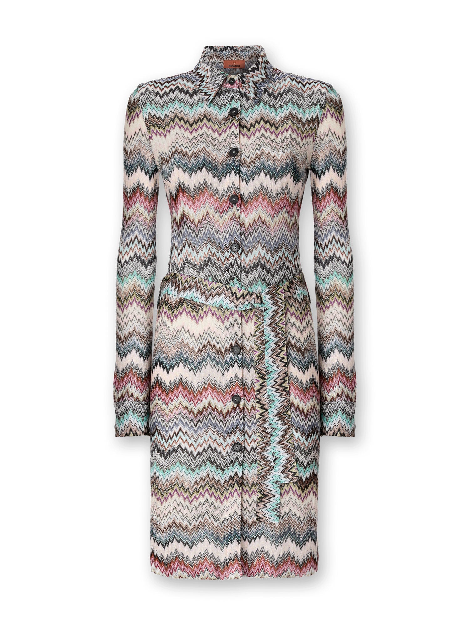 Snake-Patterned Shirtdress