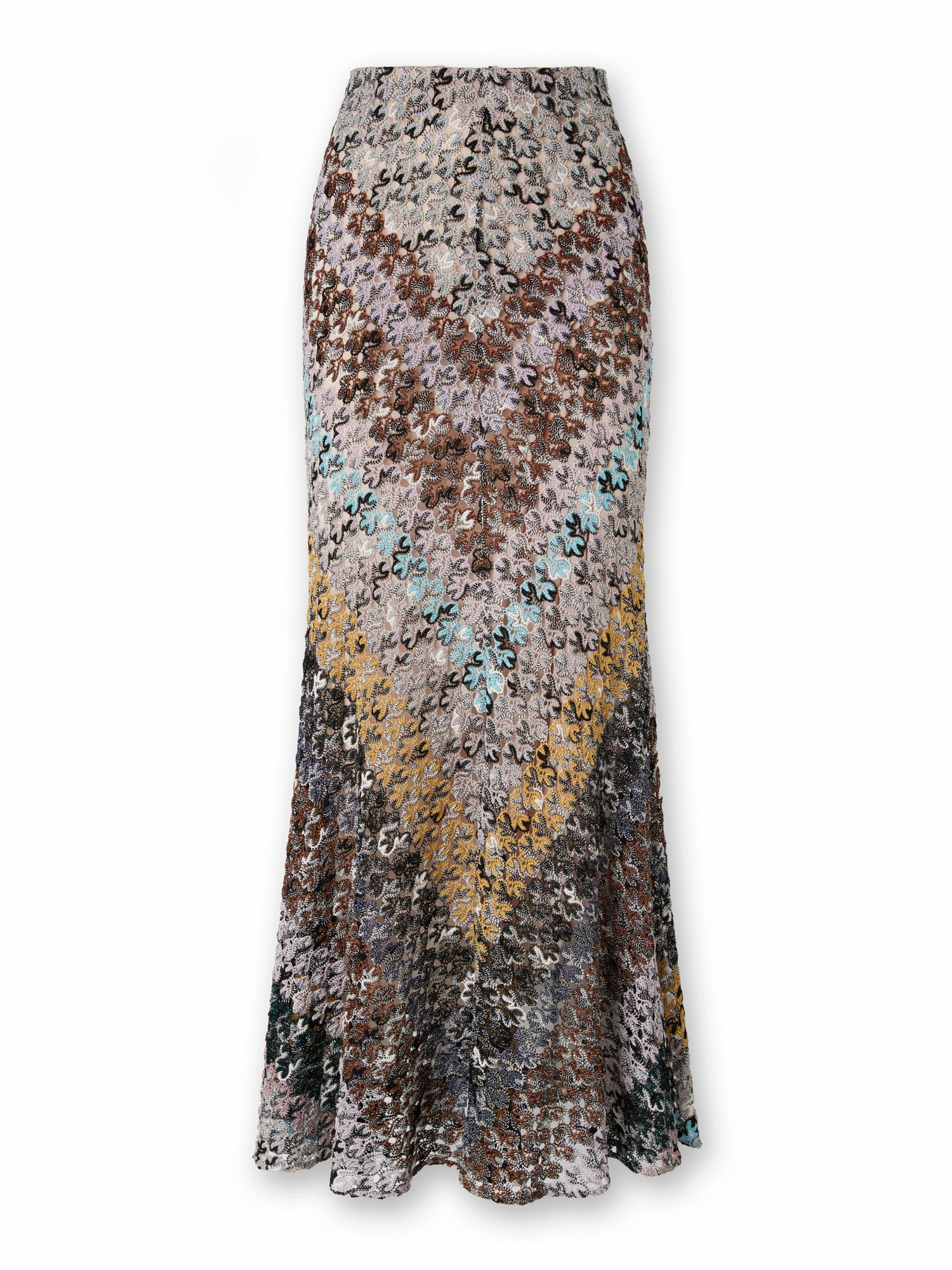 Flared Lace Maxi Skirt