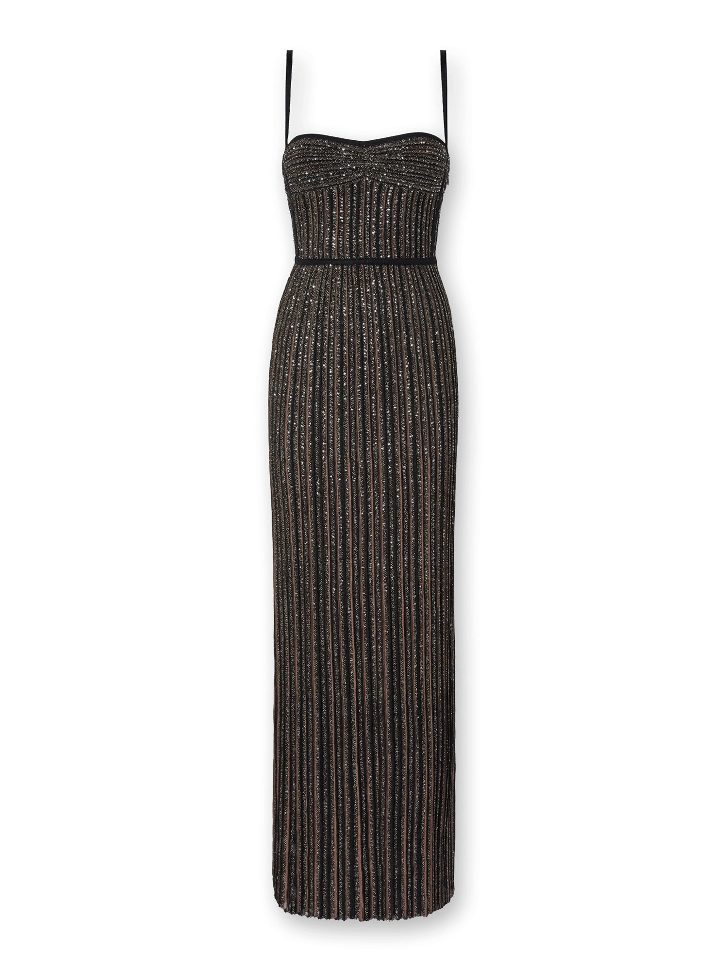 Metallic Knit Maxi Dress