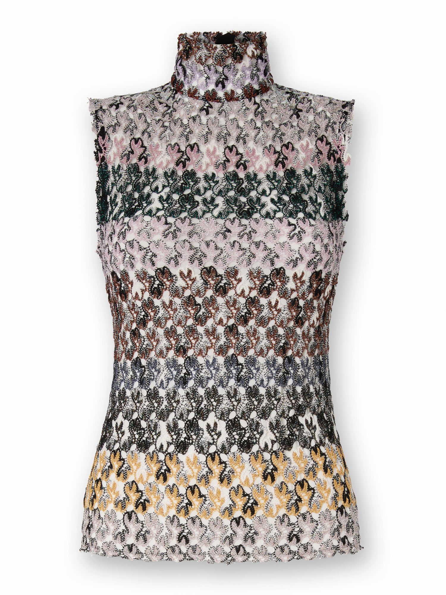 Lace Turtleneck Top