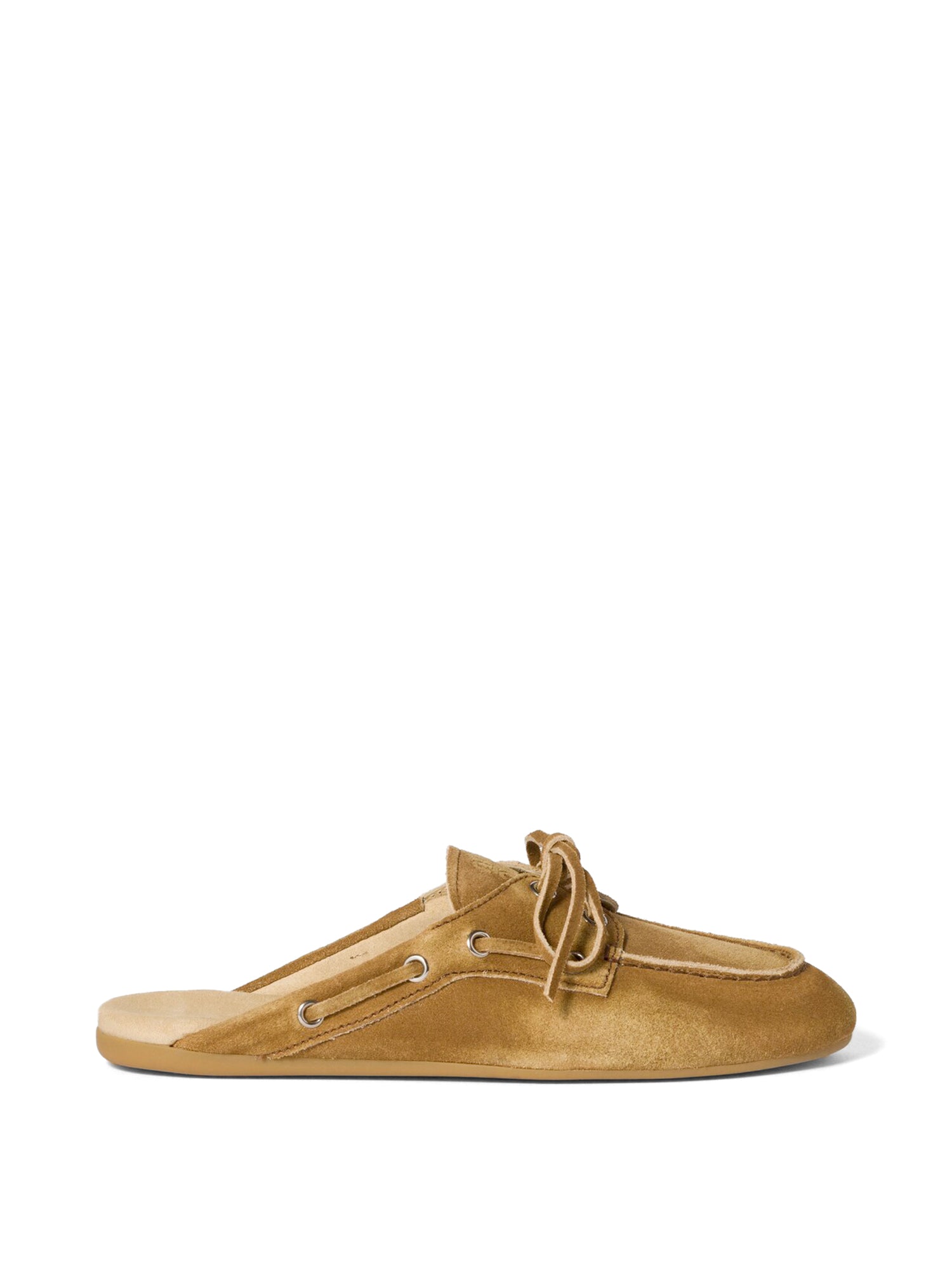 Faded Suede Mules