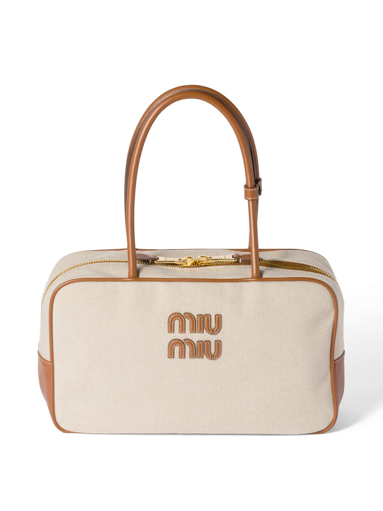 Miu Miu | Beau Canvas and Leather Bag – Kirna Zabête