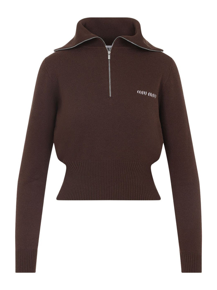 新品未使用！Qung クン マドンミエルknitzip double zip mix yarn knit hoodie – CAMPHOR WOOD - OFFICIAL ONLINE