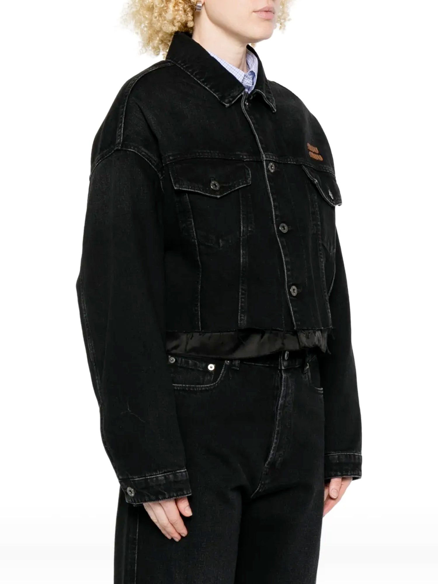 Raw Hem Denim Jacket