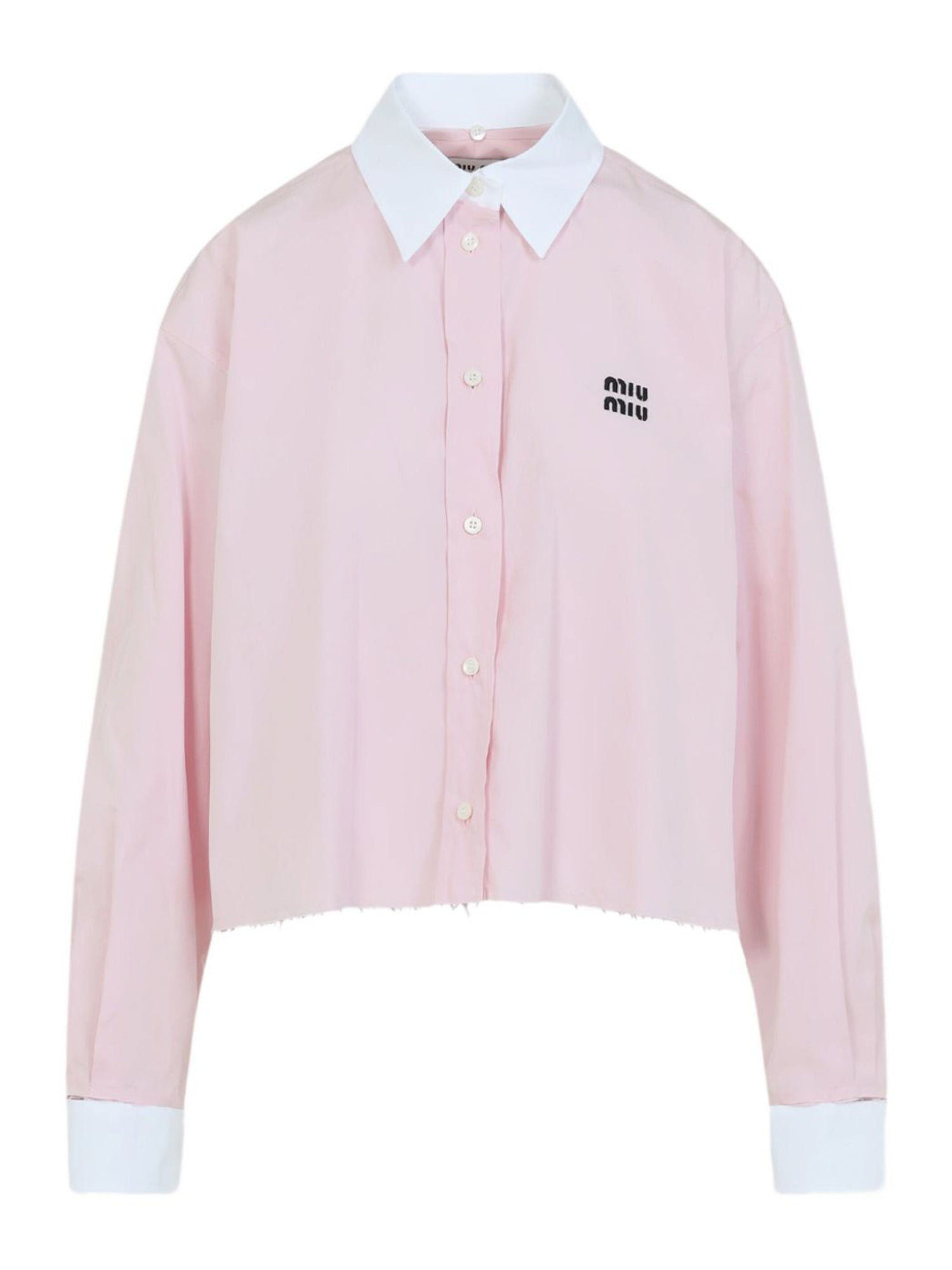 Raw-Edge Poplin Shirt