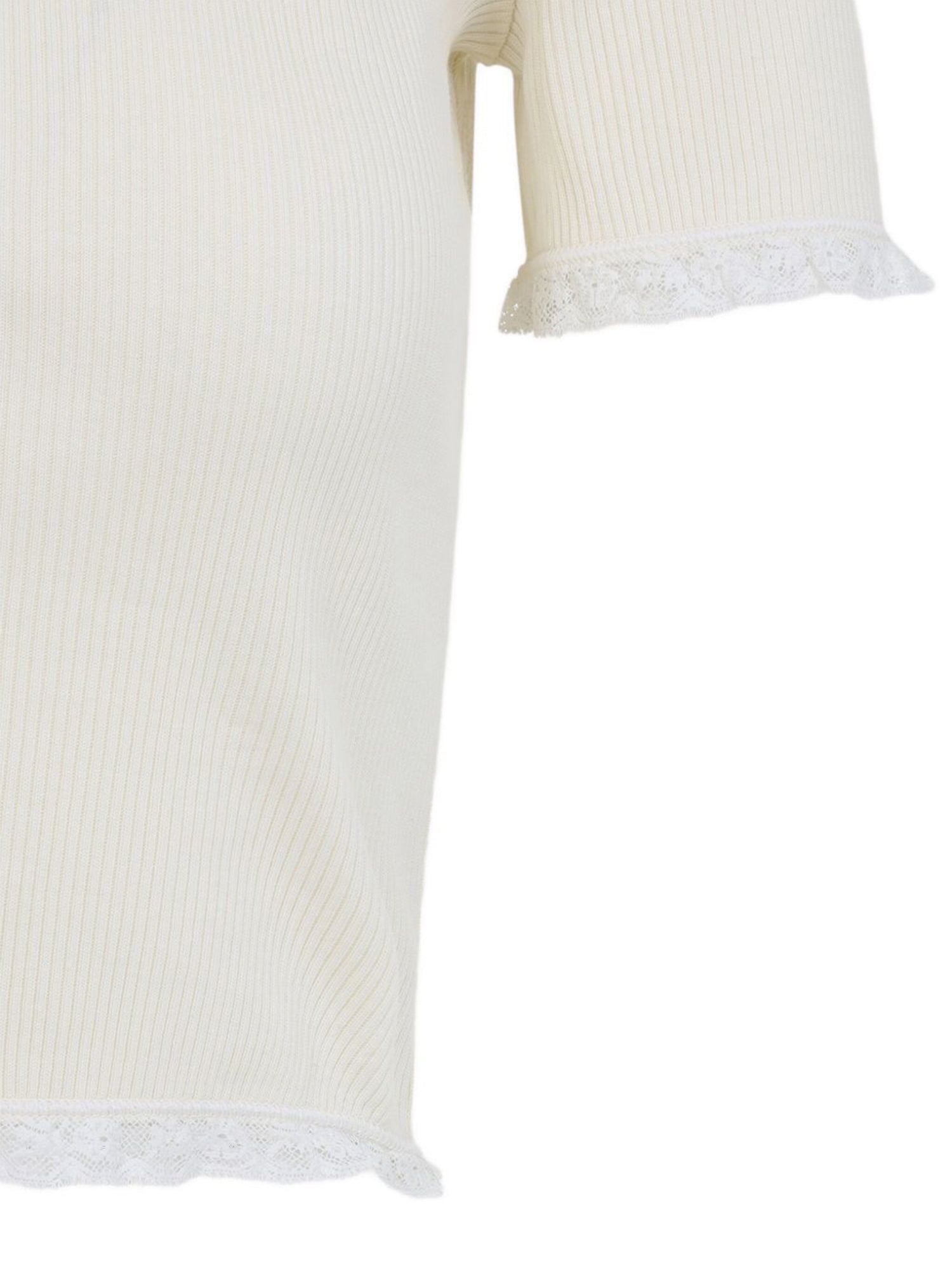 Lace-Trimmed Tee