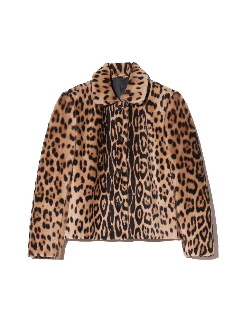 Montmartre Leopard Shearling Cropped Jacket