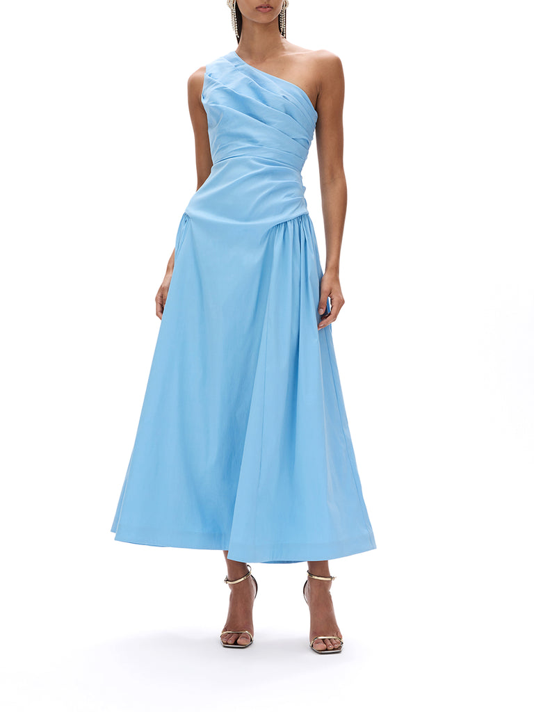 rachel gilbert blue dress Jersey shoulder straps Little Black Chanel Dress fabric:non-iron Color:Navy Multi