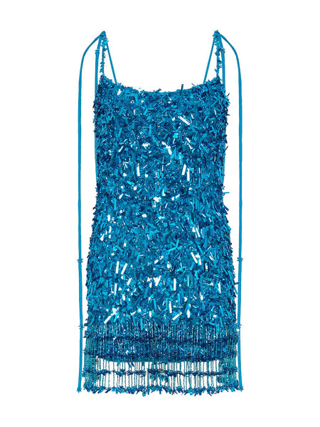Rachel Gilbert Posie Mini Dress in Blue