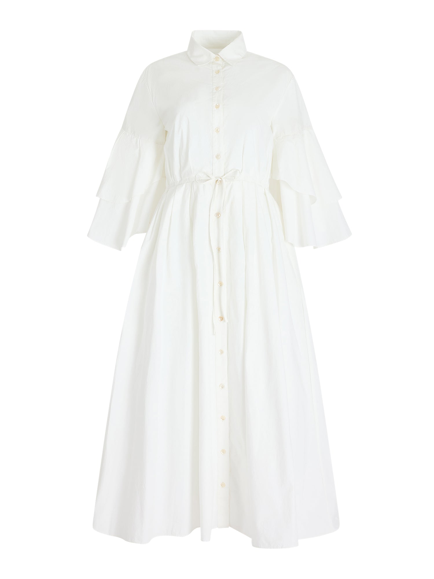 Cotton Poplin Fiesta Shirtdress