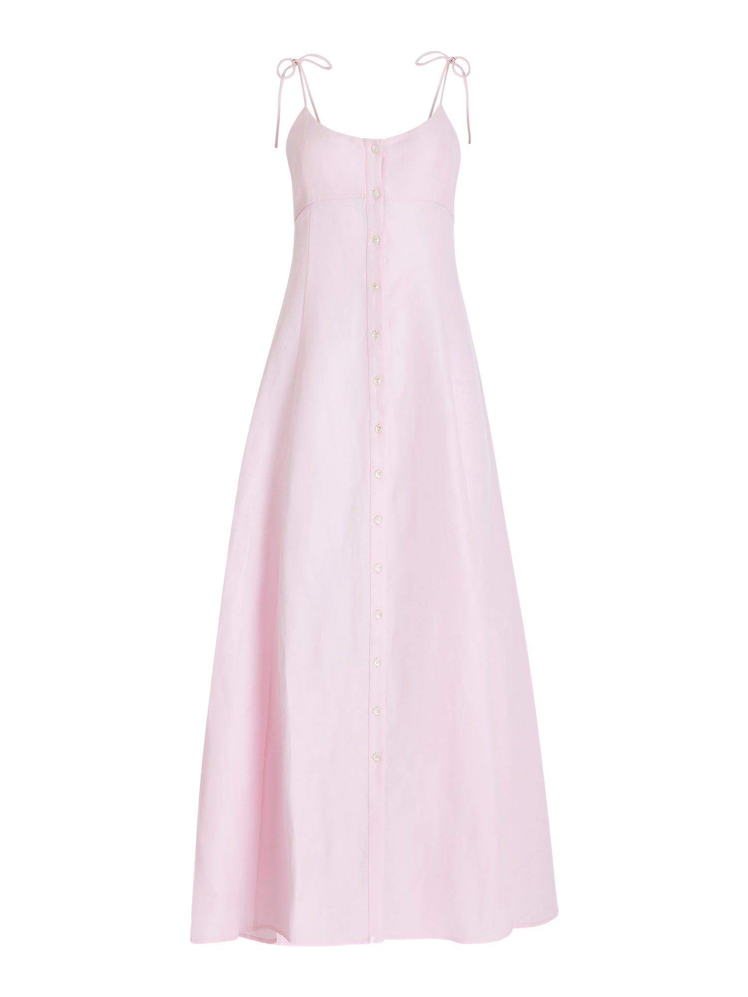 Linen Viscose High Garden Maxi Dress