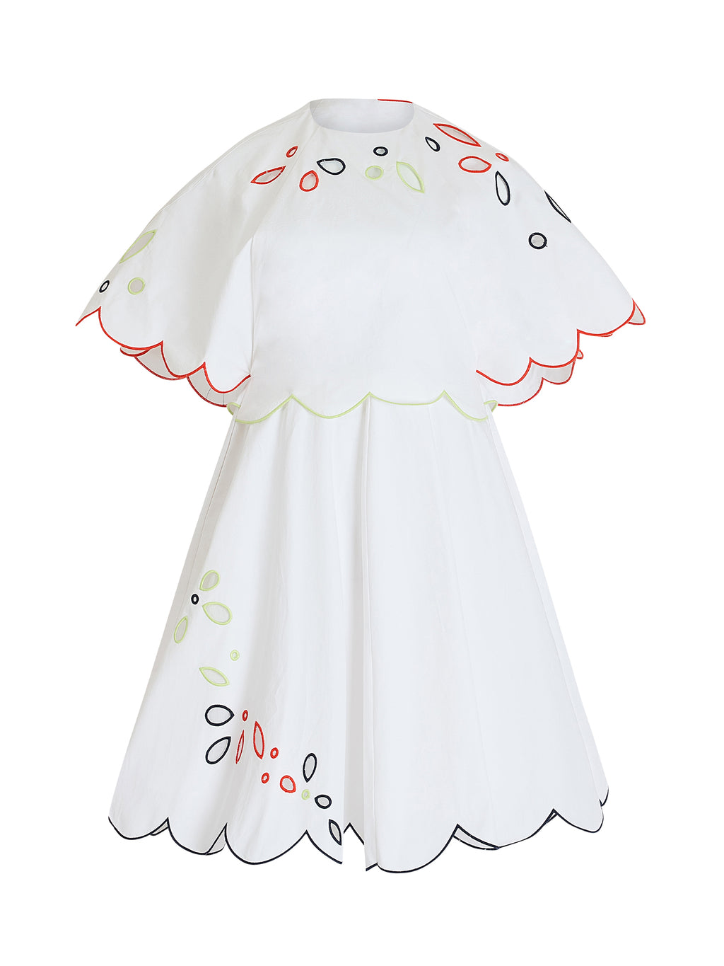 Eyelet Cotton Poplin Scalloped Buttercup Dress Eyelet Cotton Poplin Scalloped Buttercup Dress