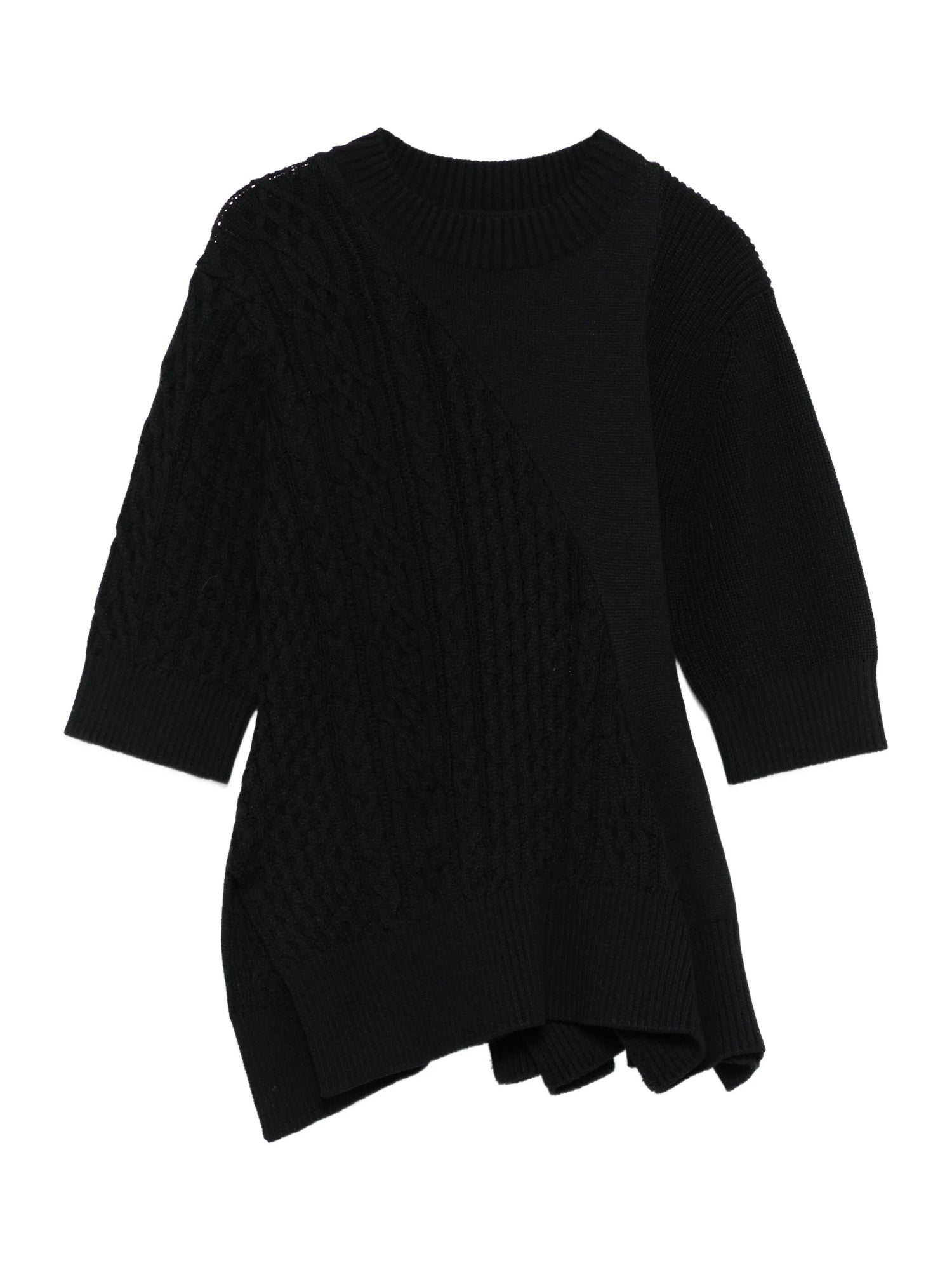 Asymmetric Knit Pullover