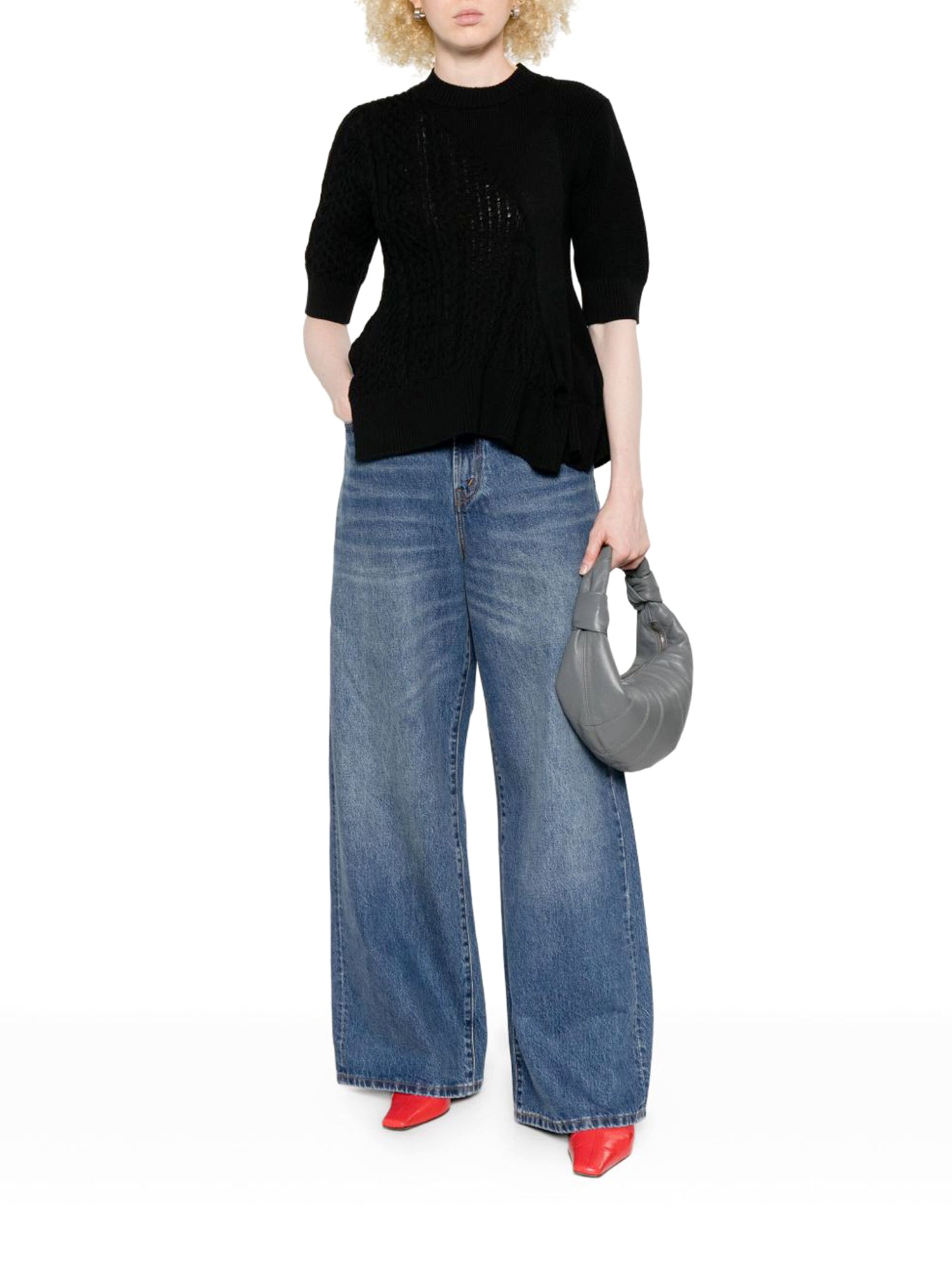 Asymmetric Knit Pullover