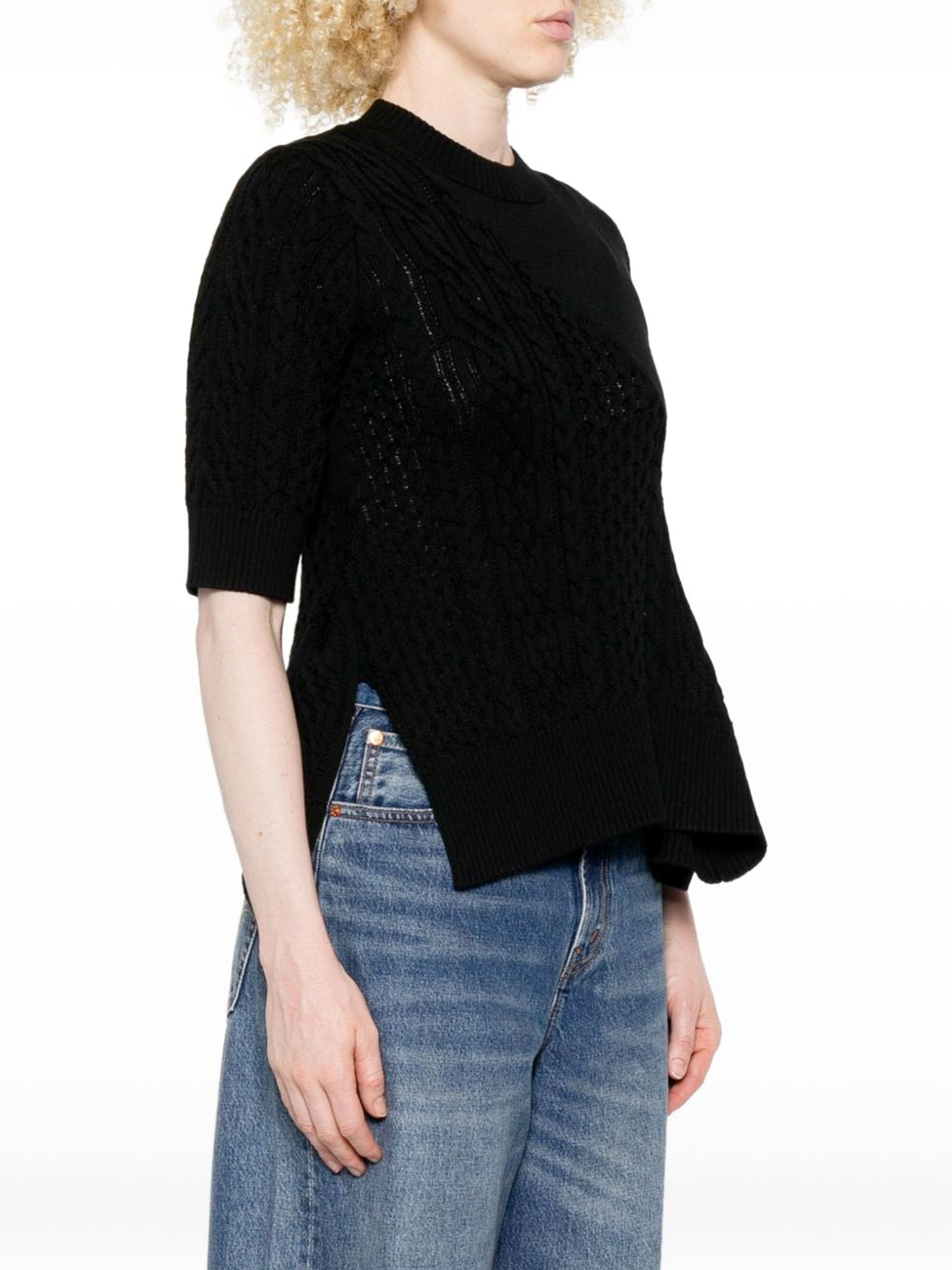 Asymmetric Knit Pullover