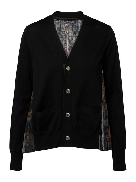 sacai フレア カーディガン Sacai | Floral Pleat-Back Cardigan – Kirna Zabête