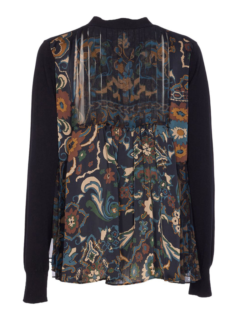 Sacai | Floral Pleat-Back Cardigan – Kirna Zabête
