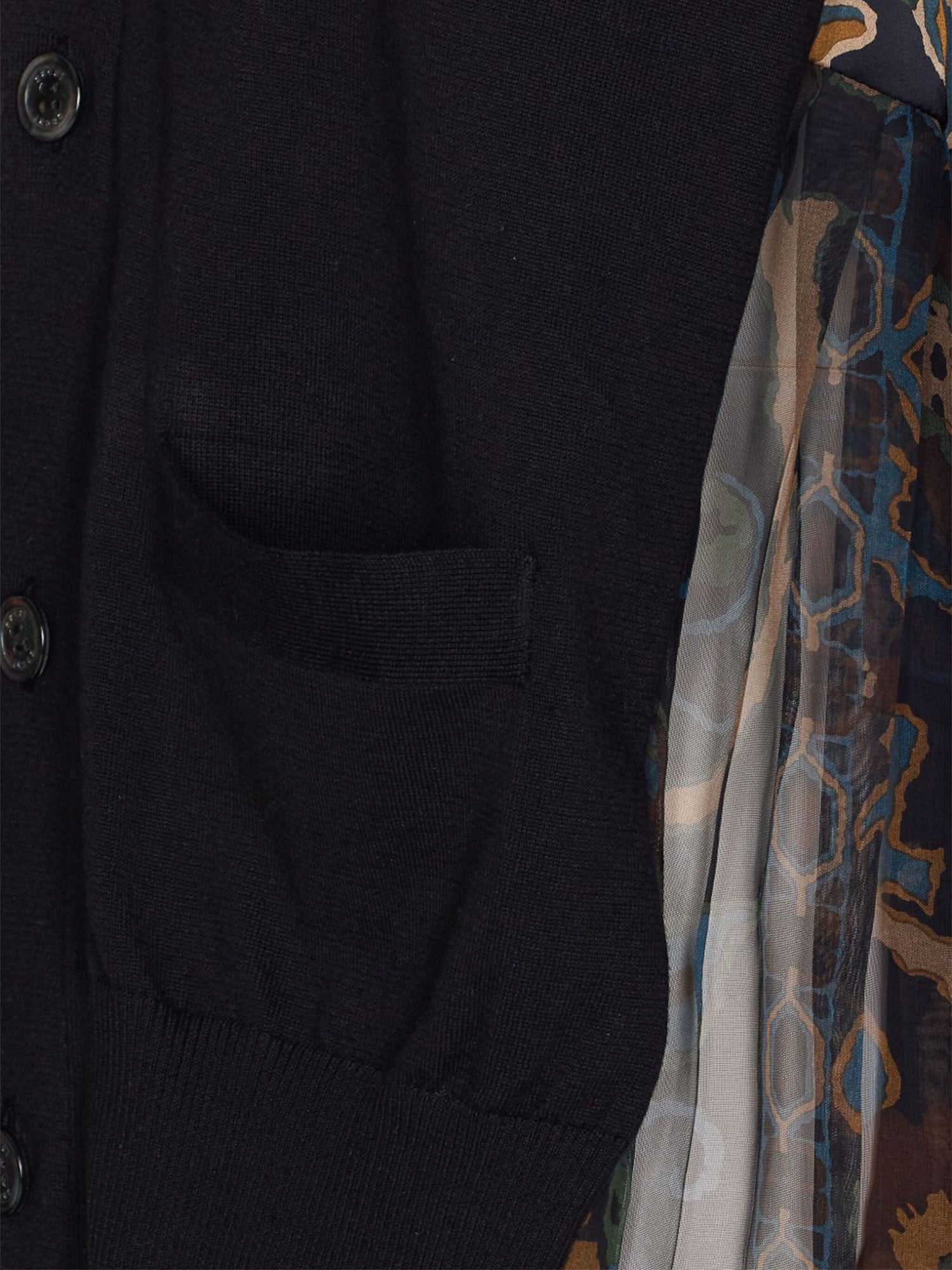 Sacai | Floral Pleat-Back Cardigan – Kirna Zabête
