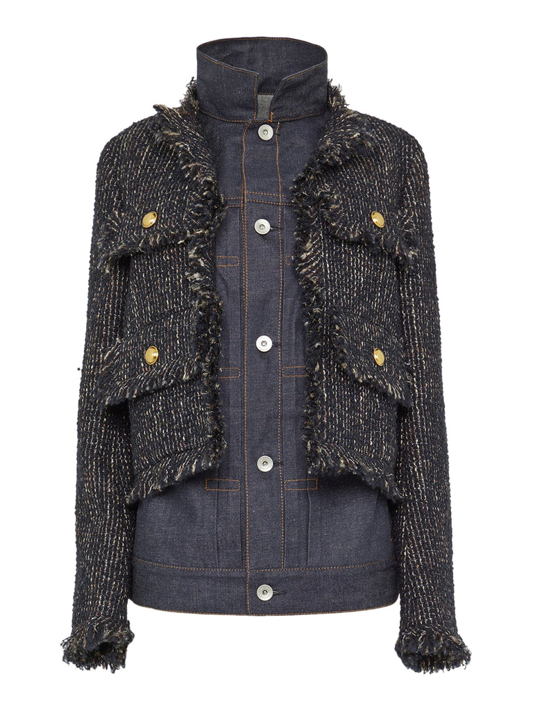 Sacai | Tweed and Denim Layered Jacket – Kirna Zabête