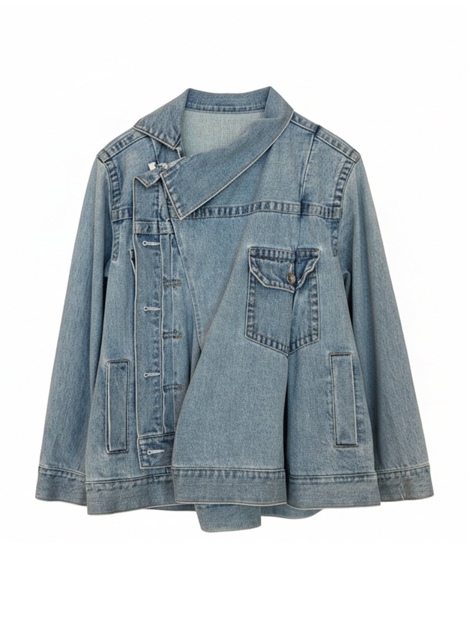 Asymmetric Denim Jacket