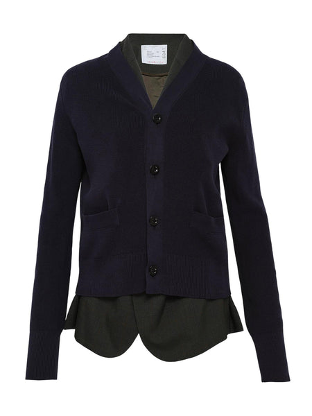 Sacai | Glen Check x Knit Cardigan – Kirna Zabête