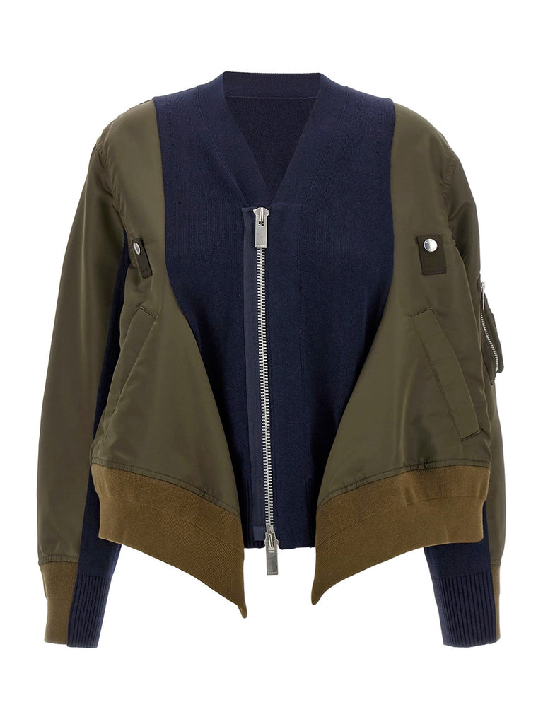 Sacai | Nylon Twill x Knit Jacket – Kirna Zabête