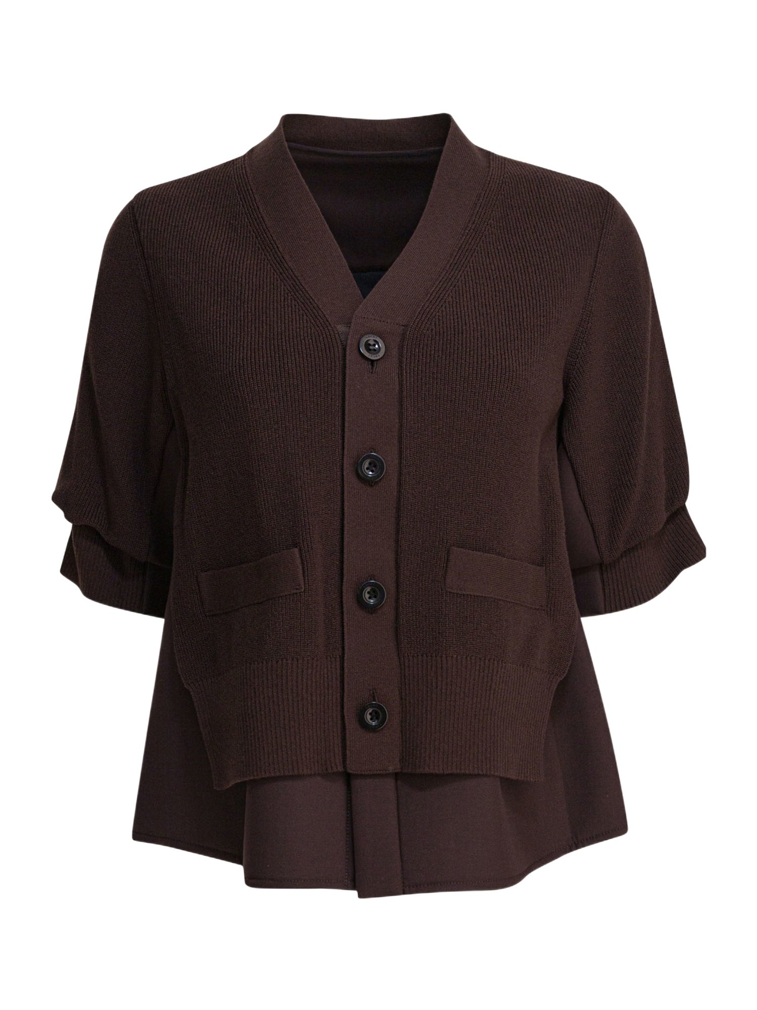 Suiting Mix Knit Cardigan