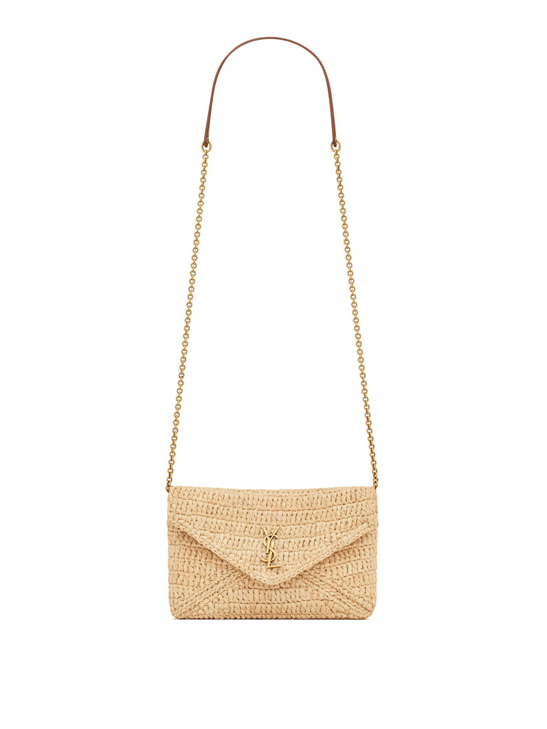 Saint Laurent | Raffia Cassandre Chain Pouch – Kirna Zabête