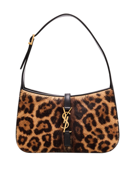 Saint Laurent | Small Leopard-Print Calf Hair Le 5 À 7 Shoulder Saint Laurent | Small Leopard-Print Calf Hair Le 5 À 7 Shoulder