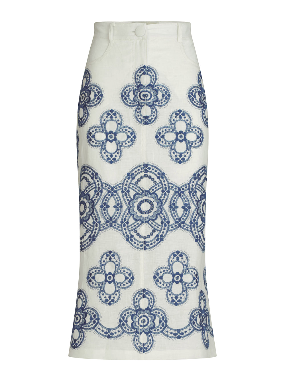 Layan Linen Midi Skirt