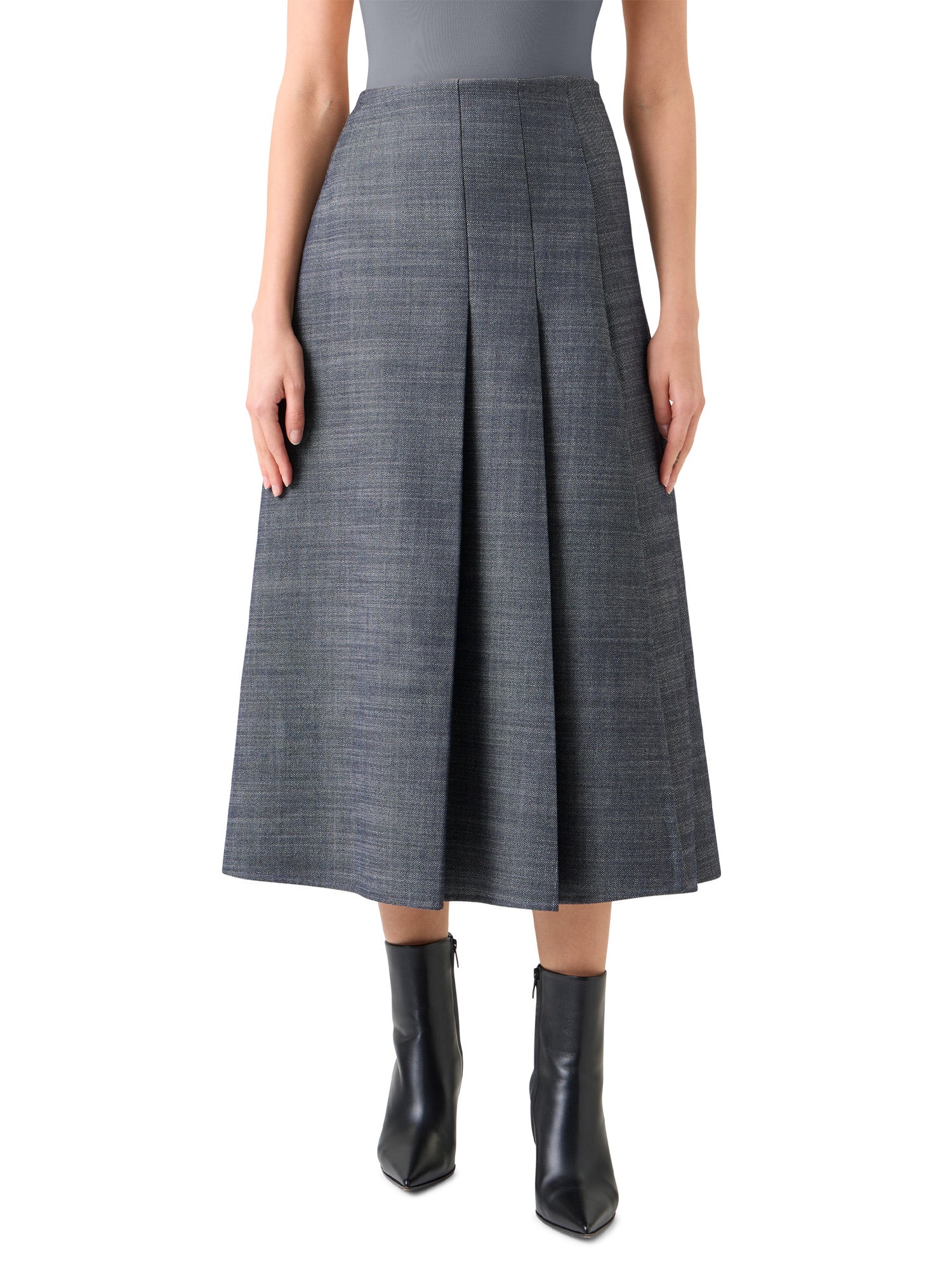 A-Line Midi Skirt
