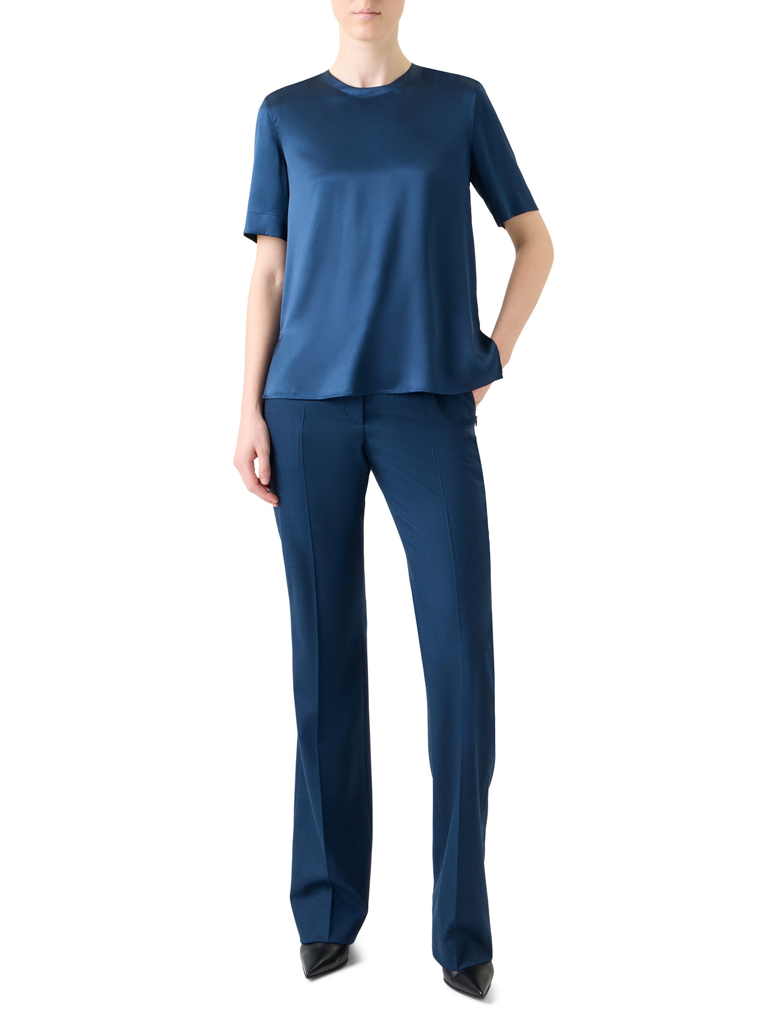 Silk T-Shirt Blouse